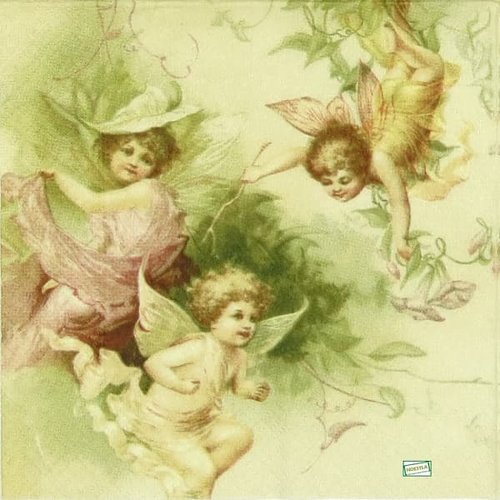 2 serviettes papier - les anges -1