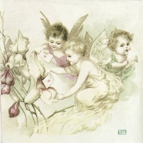 2 serviettes papier - les anges -25