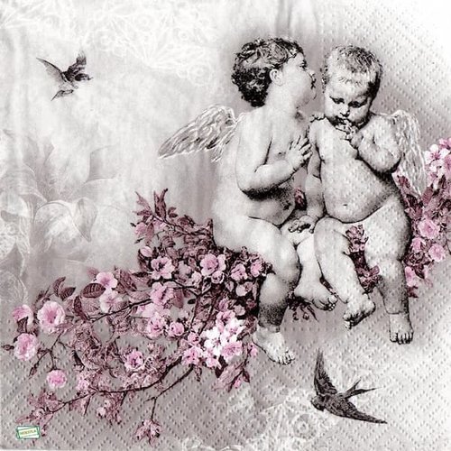 2 serviettespapier - les anges -36