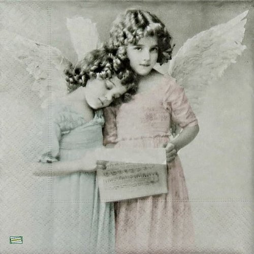 2 serviettespapier - les anges -41