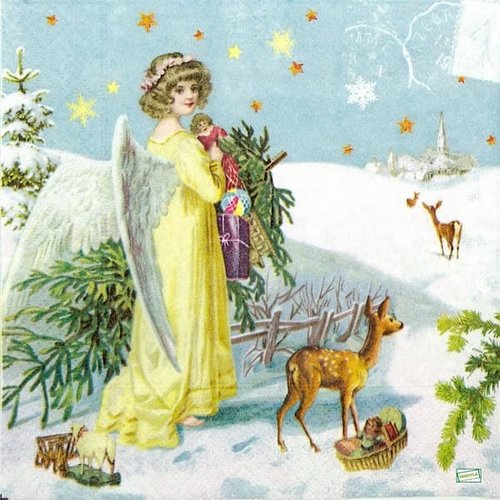 2 serviettespapier - les anges -47