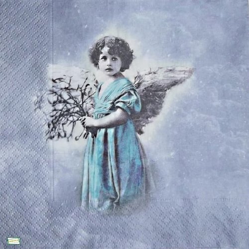 2 serviettes papier - les anges -50