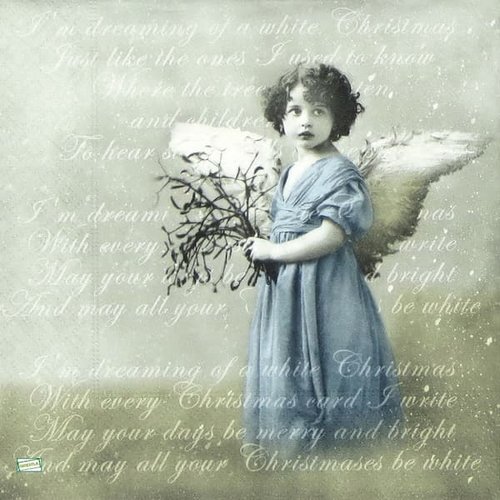 2 serviettes papier - les anges -56