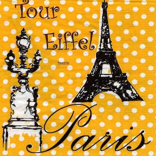 2 serviettes papier - monuments -38