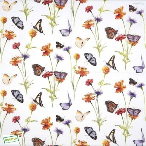 2 serviettes papier - insectes -2