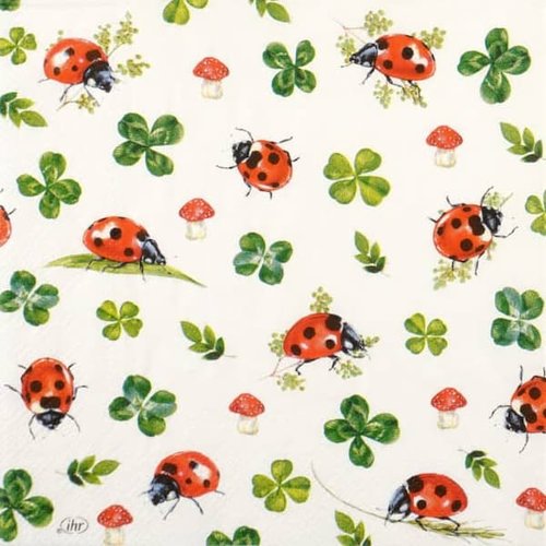 2 serviettes papier - insectes -6