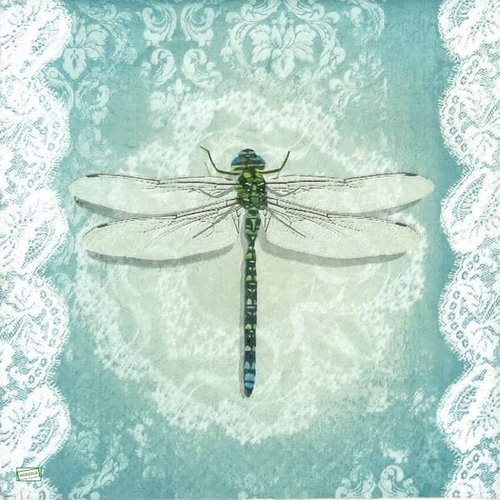 2 serviettes papier - insectes -17