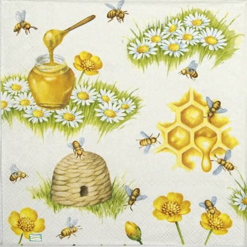 2 serviettes papier - insectes -18