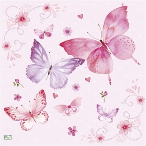 2 serviettes papier - insectes -21