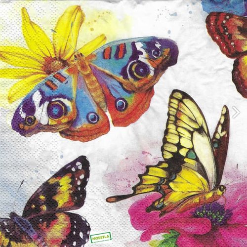 2 serviettespapier - insectes -24