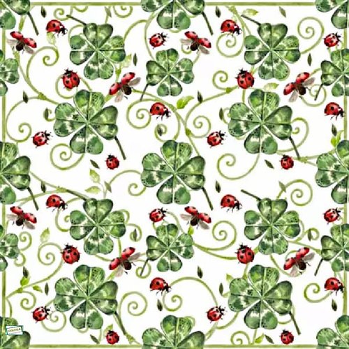 2 serviettes papier - insectes -49