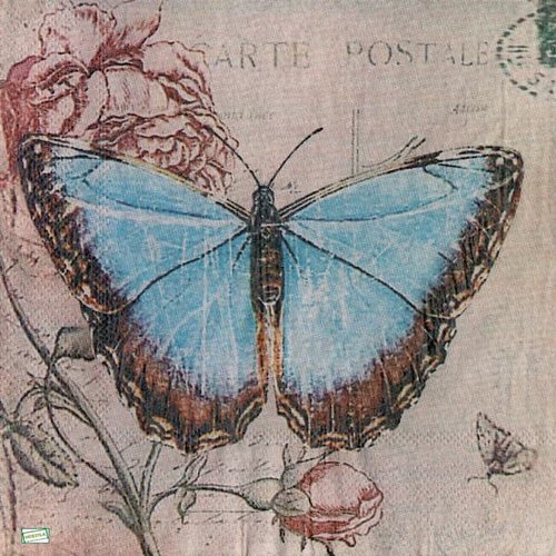 2 serviettes papier - insectes -56