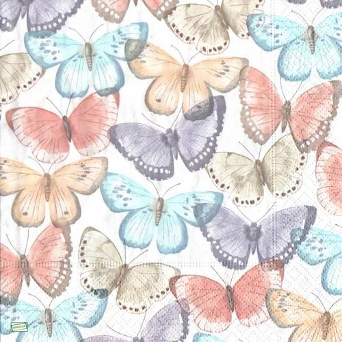 2 serviettes papier - insectes -60