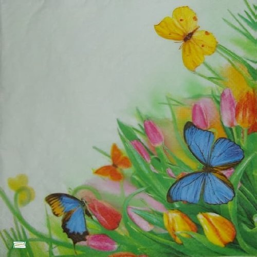 2 serviettes papier - insectes -77