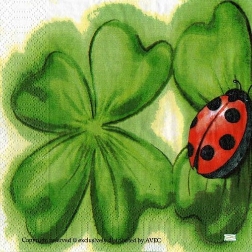 2 serviettes papier - insectes -80