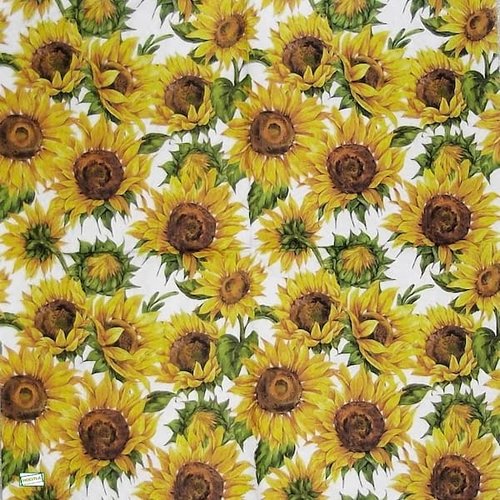2 serviettes papier - tournesols marguerites-2