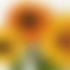 2 serviettes papier - tournesols marguerites-3