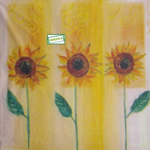 2 serviettes papier - tournesols marguerites-22