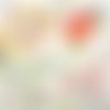 2 serviettes papier  mix de fleurs -10