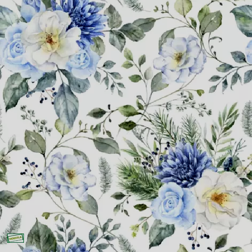 2 serviettes papier  mix de fleurs -18