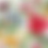 2 serviettes papier  mix de fleurs -68