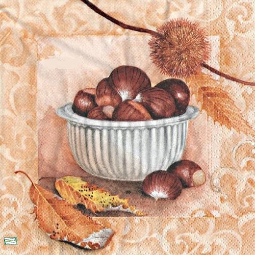 2 serviettes papier - autres fruits -2