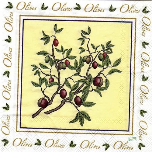 2 serviettes papier - autres fruits -16