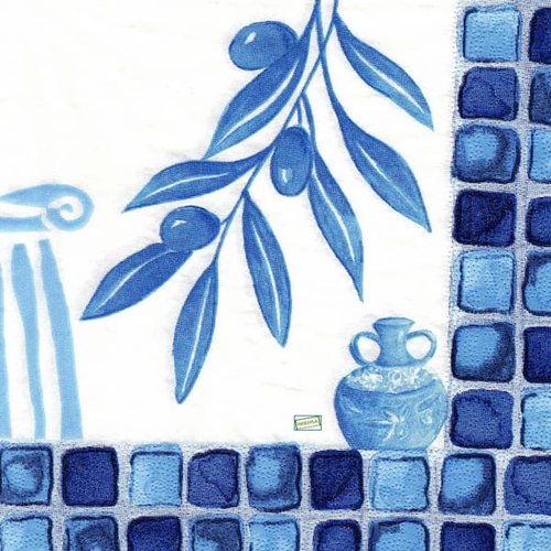 2 serviettes papier - autres fruits -24