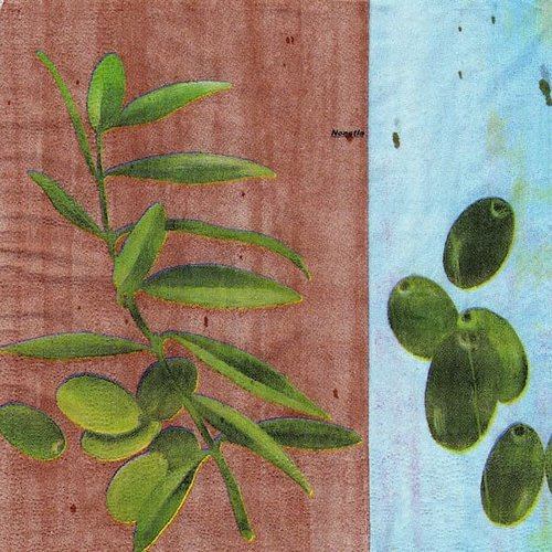 2 serviettes papier - autres fruits -29