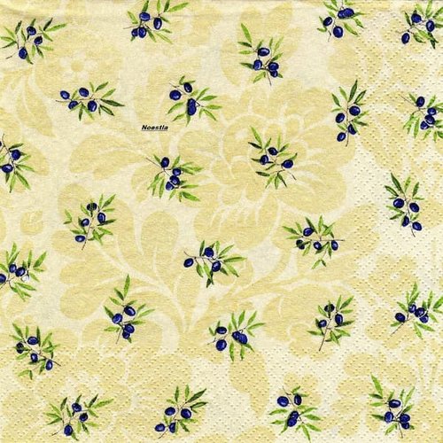 2 serviettes papier - autres fruits -30