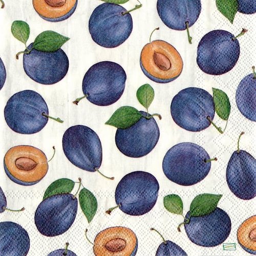 2 serviettes papier - autres fruits -33
