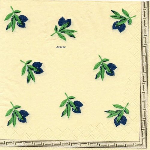 2 serviettes papier - autres fruits -35