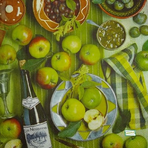 2 serviettes papier - autres fruits -40