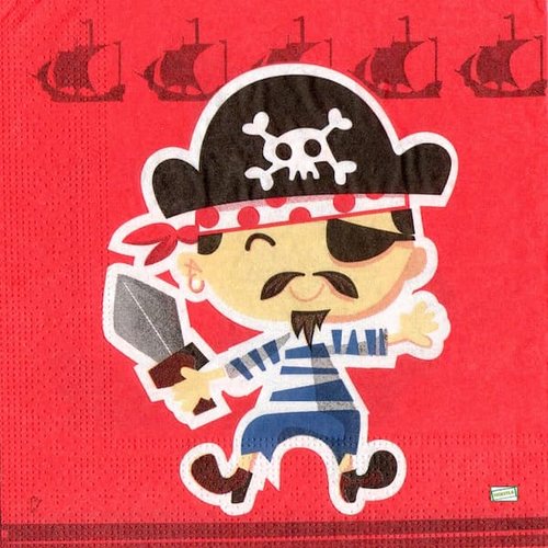 2 serviettes papier - pirates -11