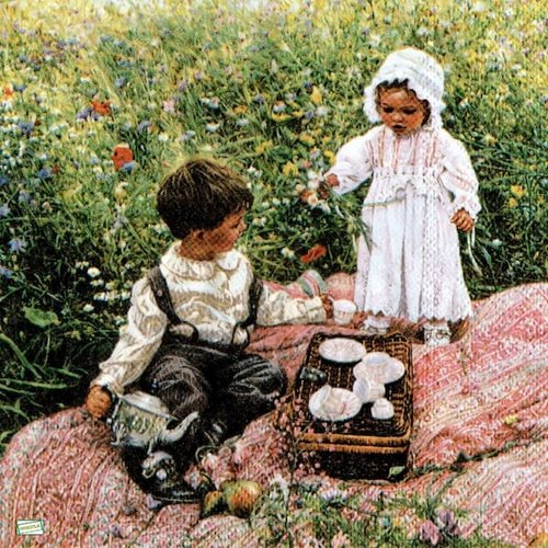 2 serviettes papier - enfants -24