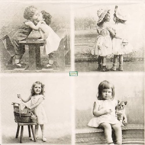 2 serviettes papier - enfants -32