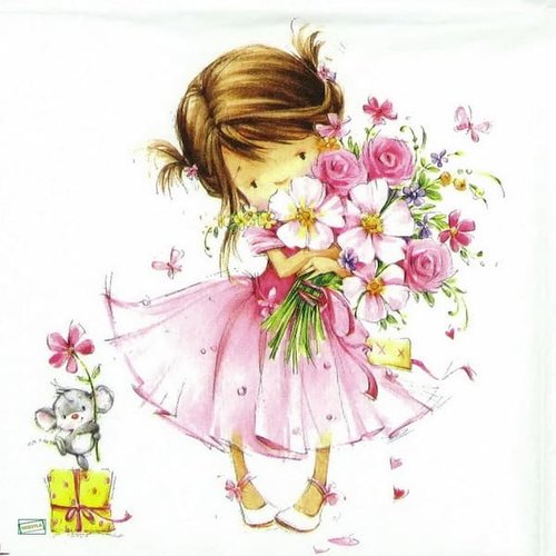 2 serviettes papier - enfants -76