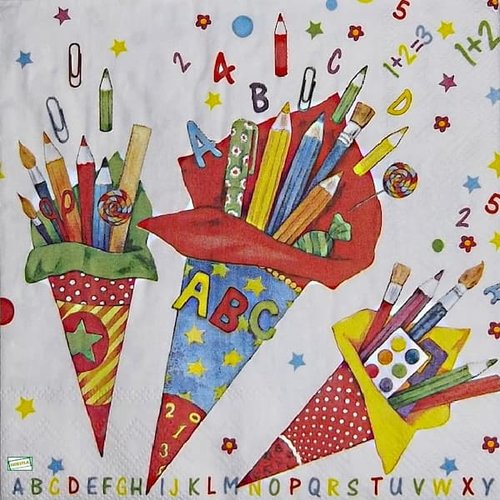 2 serviettes papier - enfants -83