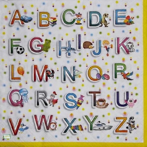 2 serviettes papier - enfants -84