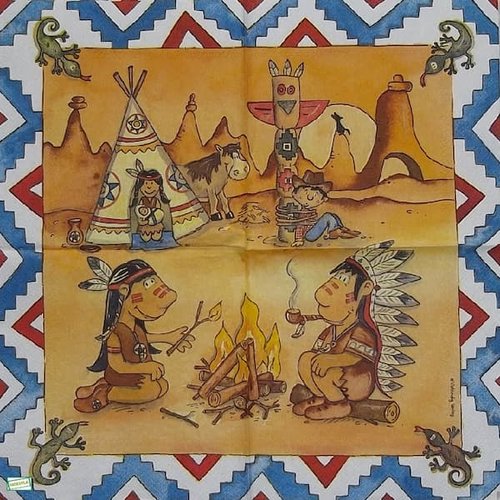 2 serviettes papier - enfants -104