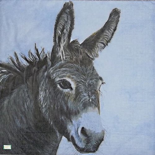 2 serviettes papier - animaux ferme -8