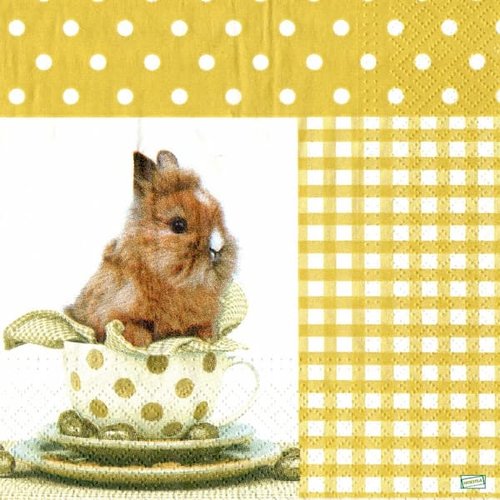2 serviettes papier - animaux ferme -30