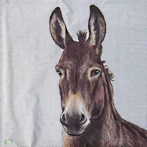 2 serviettes papier - animaux ferme -54