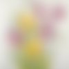 2 serviettes papier - tulipes jonquilles -1
