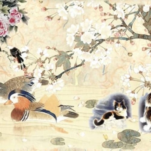 1grand papier de riz animaux-za58r