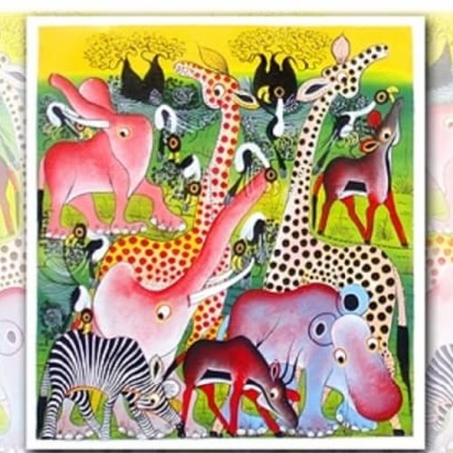 1grand papier de riz animaux-zan227g