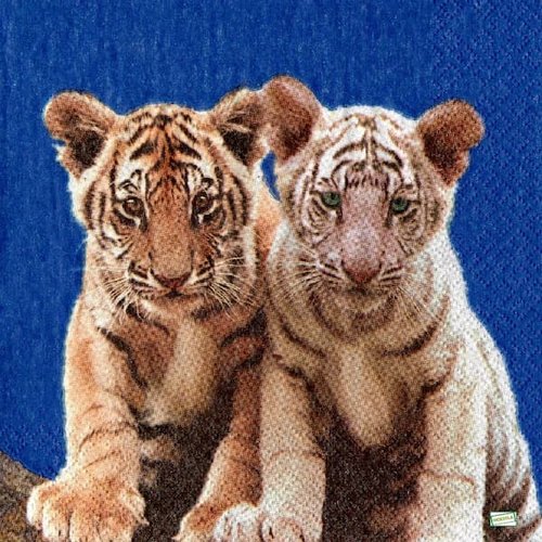 2 serviettes papier - animaux afrique -1