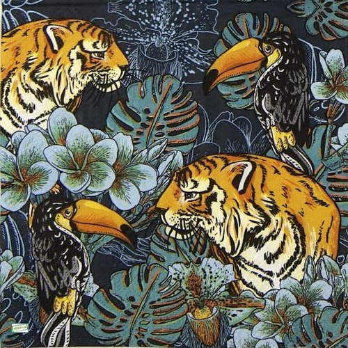 2 serviettes papier - animaux afrique -19