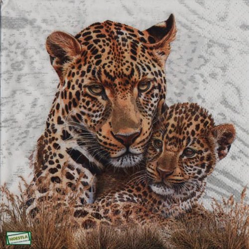 2 serviettes papier - animaux afrique -29