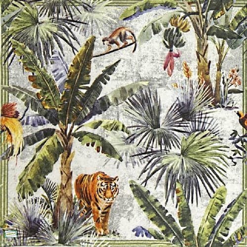 2 serviettes papier - animaux afrique -31